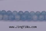 CAQ121 15.5 inches 4mm round AAA grade natural aquamarine beads