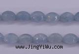 CAQ132 15.5 inches 7*10mm faceted rice natural aquamarine beads