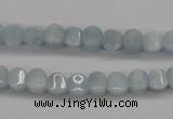 CAQ133 15.5 inches 6*6mm lantern natural aquamarine beads