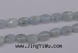 CAQ141 15.5 inches 6*8mm oval natural aquamarine beads wholesale