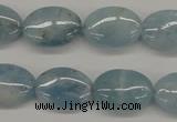CAQ145 15.5 inches 13*18mm oval natural aquamarine beads wholesale