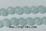 CAQ202 15.5 inches 10mm round natural aquamarine beads wholesale