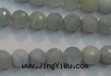 CAQ223 15 inches 8mm faceted round aquamarine beads wholesale