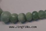 CAQ310 15.5 inches 6*8mm – 15*20mm faceted rondelle aquamarine beads