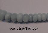 CAQ311 15.5 inches 5*7mm – 8*14mm faceted rondelle aquamarine beads