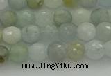 CAQ436 15.5 inches 6mm faceted round natural aquamarine beads