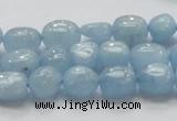 CAQ57 15.5 inches 10*12mm nugget natural aquamarine gemstone beads