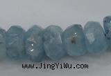 CAQ62 6*10mm – 12*18mm faceted nuggets natural aquamarine beads
