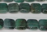 CAQ636 15.5 inches 10*10mm square aquamarine gemstone beads