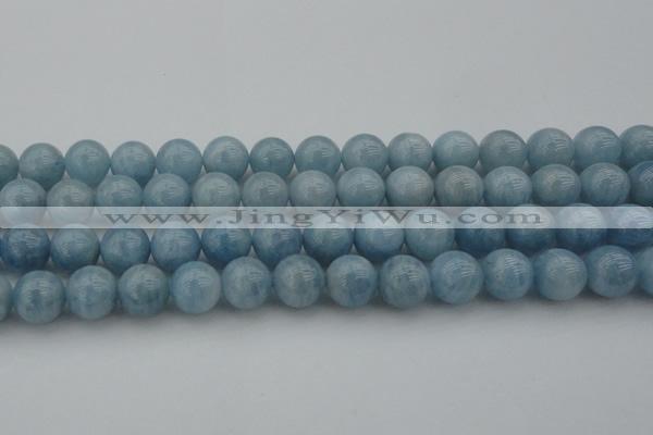 CAQ704 15.5 inches 12mm round natural aquamarine beads wholesale