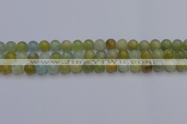 CAQ753 15.5 inches 10mm round aquamarine beads wholesale