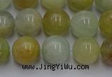 CAQ754 15.5 inches 12mm round aquamarine beads wholesale