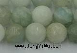 CAQ839 15.5 inches 12mm faceted round aquamarine beads wholesale