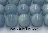 CAQ906 15.5 inches 6mm round aquamarine gemstone beads