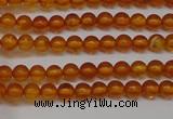 CAR105 15.5 inches 3mm round natural amber beads