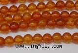 CAR106 15.5 inches 4mm round natural amber beads