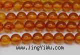 CAR107 15.5 inches 5mm round natural amber beads