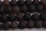 CAR209 15.5 inches 8mm - 9mm round matte natural amber beads