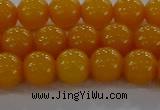 CAR402 15.5 inches 8mm round synthetic amber beads wholesale