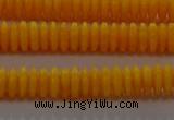CAR408 15.5 inches 2*6mm rondelle synthetic amber beads wholesale