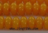 CAR410 15.5 inches 6*9mm rondelle synthetic amber beads wholesale