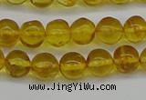 CAR551 15.5 inches 6mm - 7mm round natural amber beads wholesale