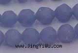 CAS212 15.5 inches 10mm faceted nuggets blue angel skin gemstone beads