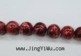CAT161 15.5 inches 8mm round dyed natural aqua terra jasper beads