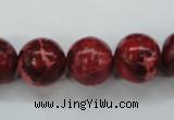 CAT167 15.5 inches 20mm round dyed natural aqua terra jasper beads