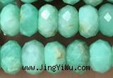 CAU488 15.5 inches 5*8mm faceted rondelle Australia chrysoprase beads