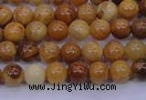 CAY02 15.5 inches 6mm round African yellow jasper beads wholesale