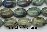 CAZ04 15.5 inches 12*16mm oval natural azurite gemstone beads