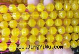 CBBS157 15 inches 10mm faceted prism agate beads wholesale