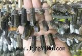 CBBS187 Top drilled 8*28mm - 9*30mm hexahedral prism bronzite beads CBBS187 Top drilled 8*28mm - 9*30mm hexahedral prism bronzite beads