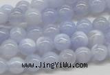 CBC02 15.5 inches 8mm round blue chalcedony beads wholesale