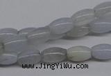 CBC23 15.5 inches 4*7mm rice blue chalcedony beads wholesale