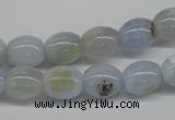 CBC24 15.5 inches 10*12mm rice blue chalcedony beads wholesale