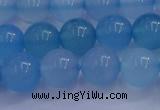 CBC254 15.5 inches 12mm A grade round ocean blue chalcedony beads