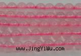 CBC300 15.5 inches 4mm round pink chalcedony beads wholesale