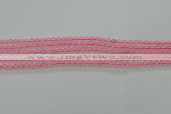 CBC300 15.5 inches 4mm round pink chalcedony beads wholesale