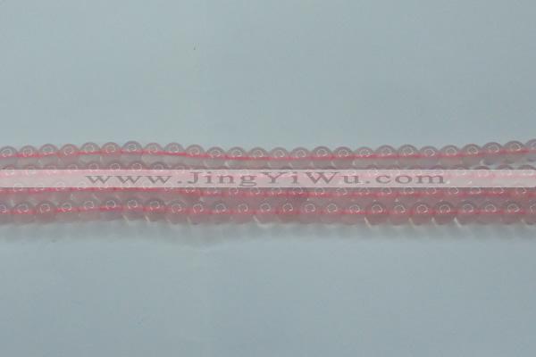 CBC301 15.5 inches 6mm round pink chalcedony beads wholesale