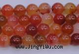 CBC410 15.5 inches 4mm AA grade round orange chalcedony beads
