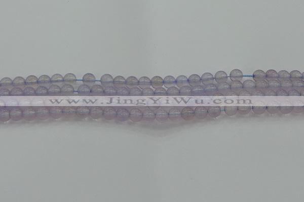 CBC430 15.5 inches 6mm round purple chalcedony beads wholesale