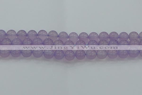 CBC433 15.5 inches 12mm round purple chalcedony beads wholesale