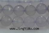 CBC437 15.5 inches 10mm faceted round purple chalcedony beads