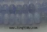 CBC442 15.5 inches 6*10mm rondelle blue chalcedony beads