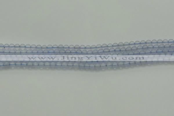 CBC450 15.5 inches 4mm round blue chalcedony beads wholesale