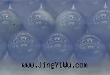 CBC454 15.5 inches 12mm round blue chalcedony beads wholesale