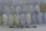 CBC465 15.5 inches 5*8mm faceted rondelle blue chalcedony beads