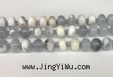 CBC780 15.5 inches 10*14mm rondelle blue chalcedony beads